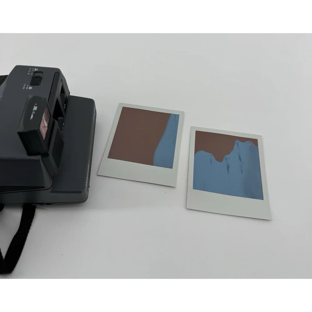 Vintage Polaroid Impulse 600 Instant Film Camera Grey Original Tested & Working